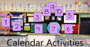 Calendar Activities and calendar routine tops you can grab and use. 