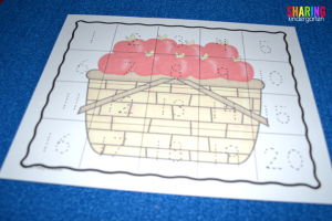 A is for Apple: Number Writing Mat