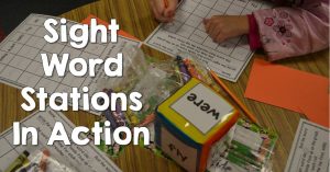 Sight Word Stations in Action