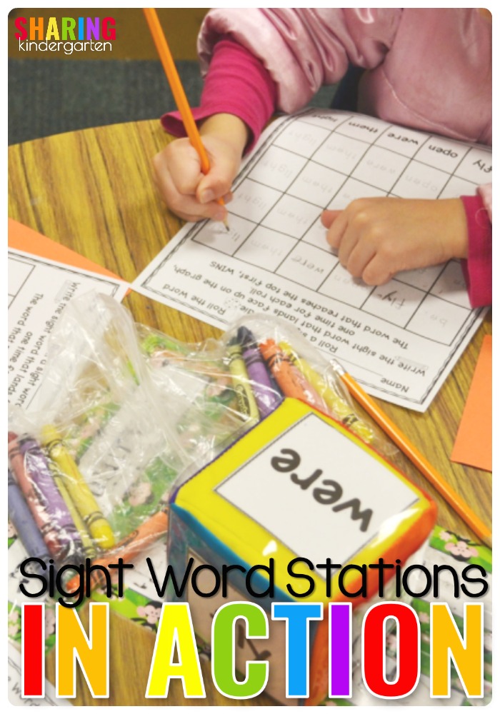 Sight Word Stations In Action