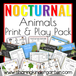 Nocturnal Animals Print and Play Pack