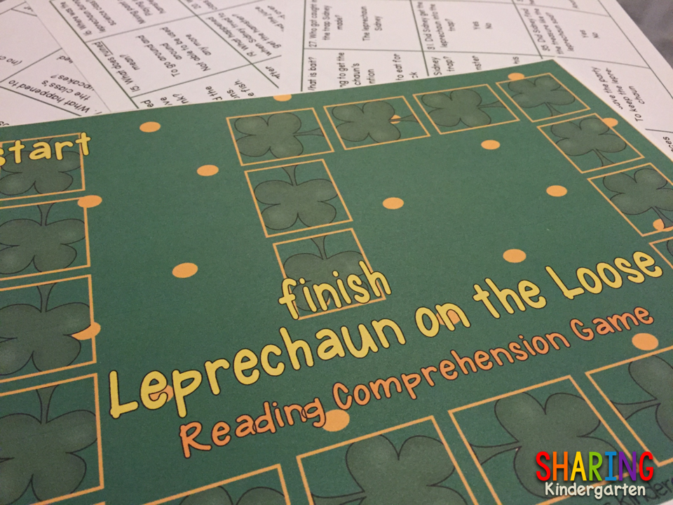 https://www.teacherspayteachers.com/Product/Leprechaun-on-the-Loose-Game-and-Writing-Prompts-601713