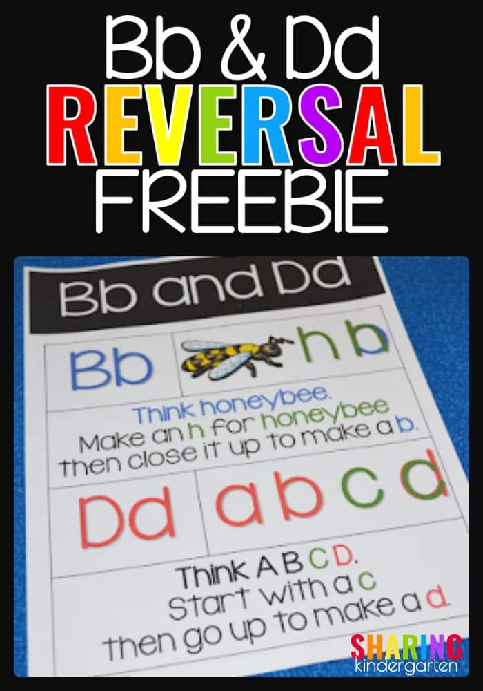 Bb and Dd Reversal Freebie