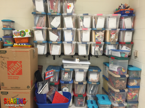 Organize my classroom after moving
