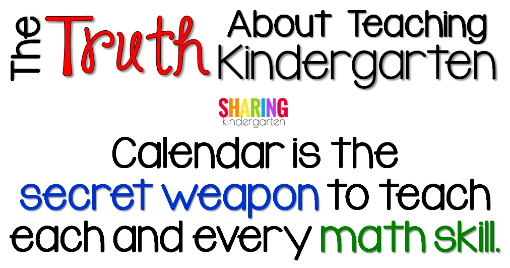 Calendar is the secret weapon to teach each and every math skill. 