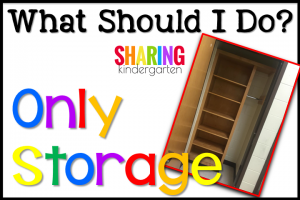 What do I do with little storage?