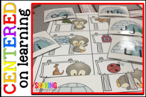 Centered on Learning: Igloo and penguin matching using initial sounds