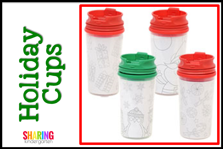 Holiday Cups for Student Christmas Gifts