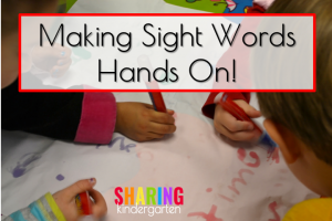 Making Sight Words Hands On!
