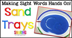 Hands-On Sight Word Activities with sand trays