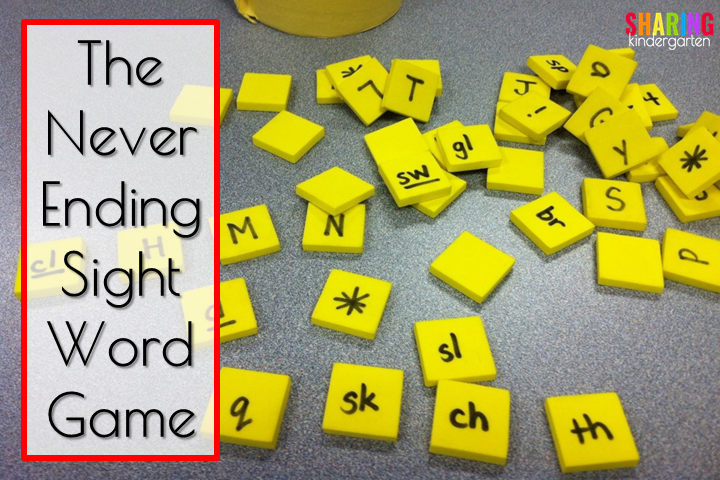 The Perfect Sight Word Game for Kindergarten