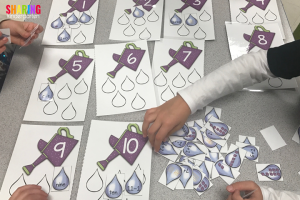 Spring Into Math Fun with this watering can activity!