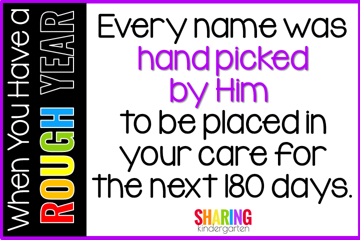 Every name was hand picked by Him to be placed in your care for the next 180 days. 