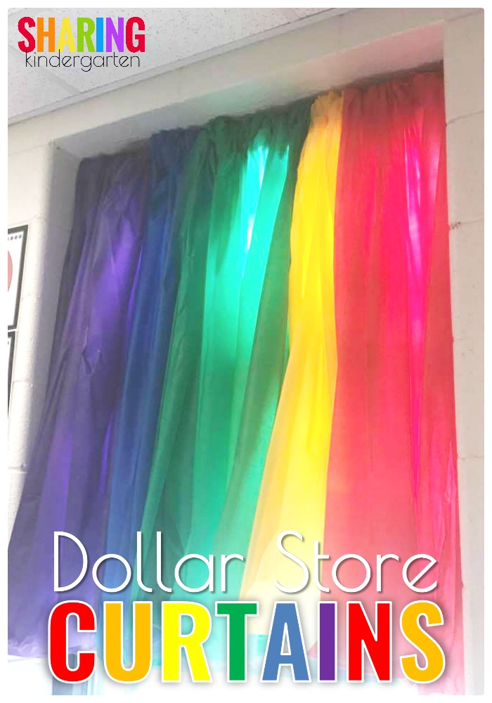 Dollar Curtains Sharing, Diy Curtains For Classroom