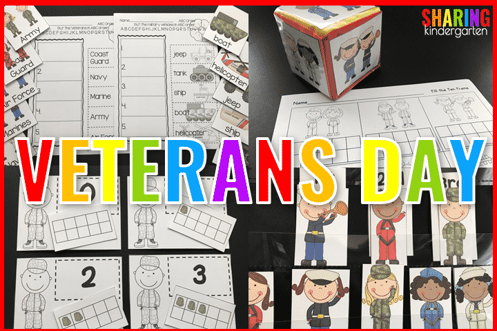 Veteran's Day Printables for Kindergarten