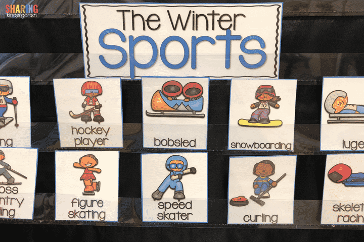 The Winter Sports Pocket Chart