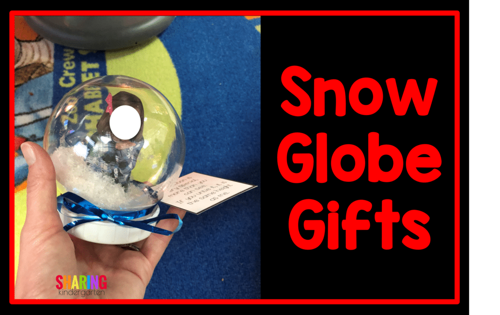 Gifts from students to parents: Dollar Store Snow Globe Parent Gifts