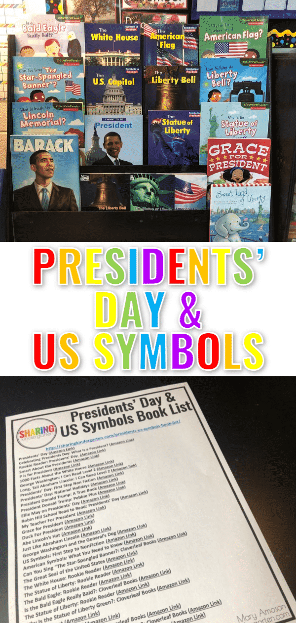 Presidents and US Symbols Book Lists 1 Lesson Plan Template