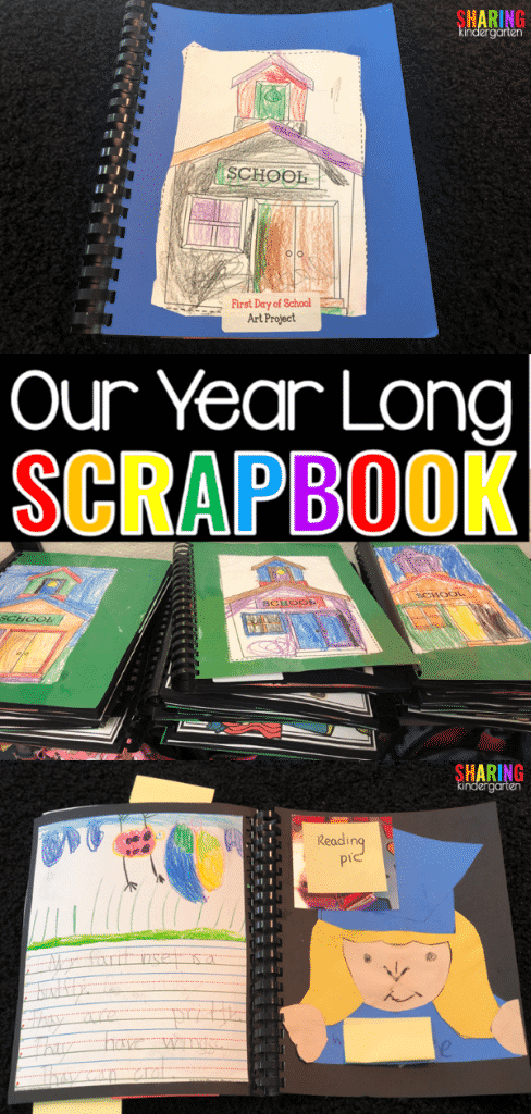 Treasured Year Long Scrapbook for Kindergarten