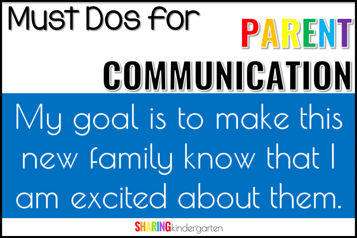 Must Do for Parent Communication #1- Start the Year With Initial Contact