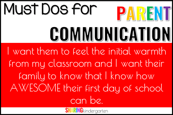 THE most important must-do for parent communication because it has to do with safety.