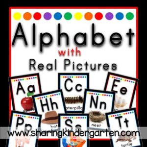 Alphabet with Real Pictures {Black Primary}