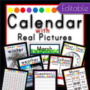 Calendar in Black Primary that is EDITABLE