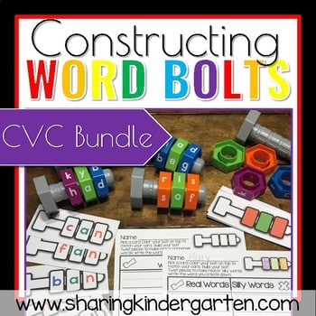 Constructing Word Bolts CVC1 Constructing Word Bolts