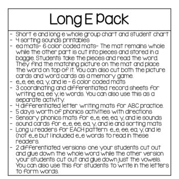 Long E2 Long E: Long Vowel Phonics