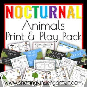 Nocturnal Animals {Print & Play Pack}