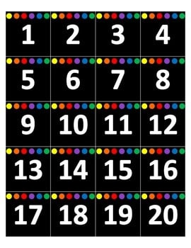 Numbers Black PrimaryFree2 Numbers Wall Decor