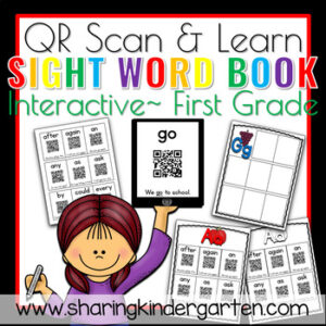 QR Scan & Learn~ Interactive Sight Word Book {FIRST GRADE}