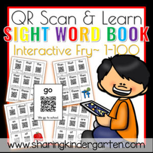 QR Scan & Learn~ Interactive Sight Word Book {FRY 1-100}
