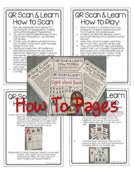 QR Scan Learn Interactive Sight Word Book FRY 101 2003 QR Scan & Learn Interactive Sight Word Book FRY 101-200