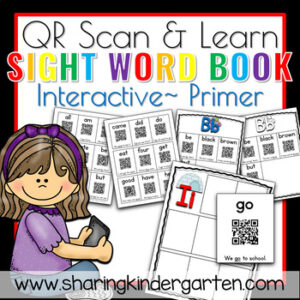 QR Scan & Learn~ Interactive Sight Word Book {Primer}