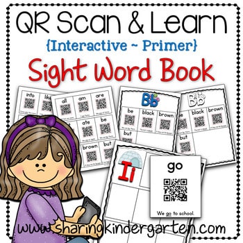 QR Scan Learn Interactive Sight Word Book Primer2 Primer Interactive Sight Word Book
