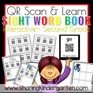 QR Scan & Learn~ Interactive Sight Word Book {SECOND GRADE}