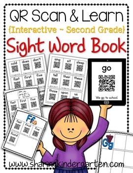 QR Scan Learn Interactive Sight Word Book SECOND GRADE2 QR Scan & Learn Second Grade Dolch