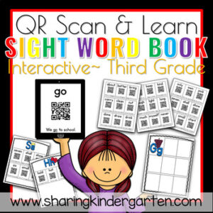 QR Scan & Learn~ Interactive Sight Word Book {THIRD GRADE}