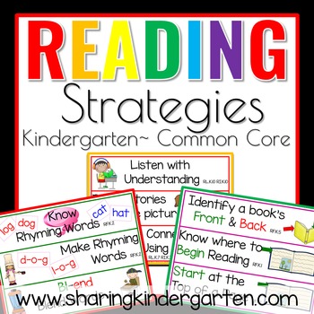 Reading Strategies for Kindergarten Common Core Reading Strategies