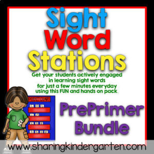 Sight Word Games & Stations {PrePrimer~Bundled}