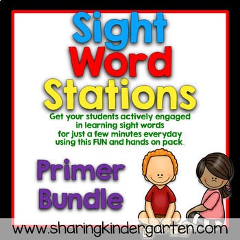 Sight Word Games Stations PrimerBundled1 Sight Word Games
