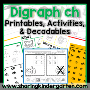 Digraph Activities CH Printables and Activities Consonant Digraph CH