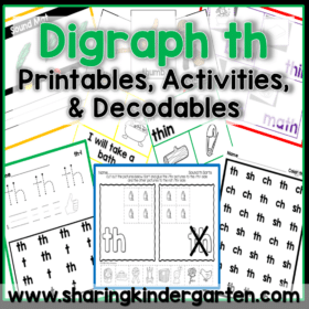 Digraph Activities TH | Consonant Digraph TH