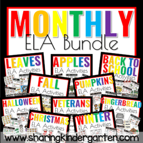 Monthly Themed ELA Activities