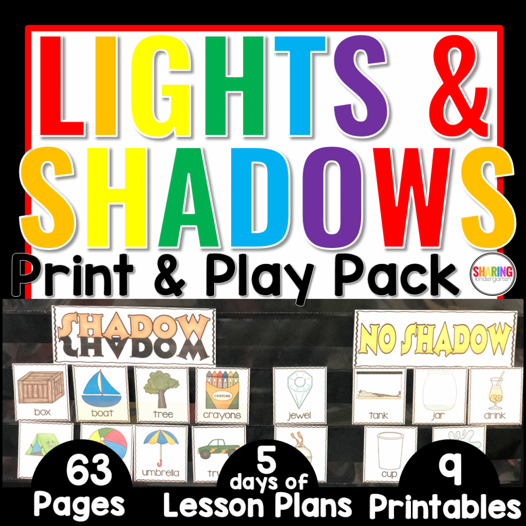 Light and Shadow Science Discovery Unit - Sharing Kindergarten