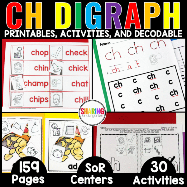 Digraph Activities CH Printables and Activities Consonant Digraph CH ...