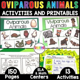 Oviparous Animals Unit Printables Viviparous Animals Printables Kindergarten
