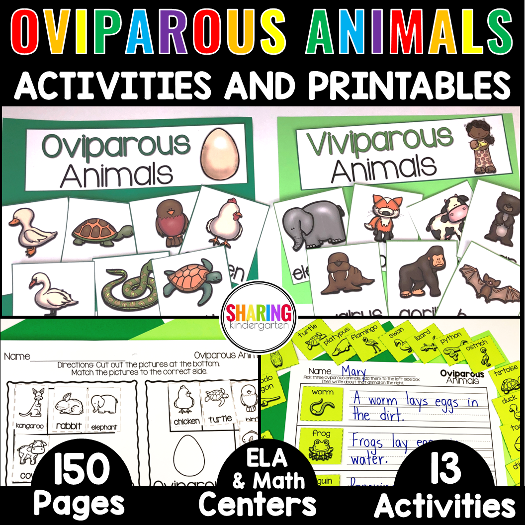 Oviparous Animals Unit Printables Viviparous Animals Printables Kindergarten
