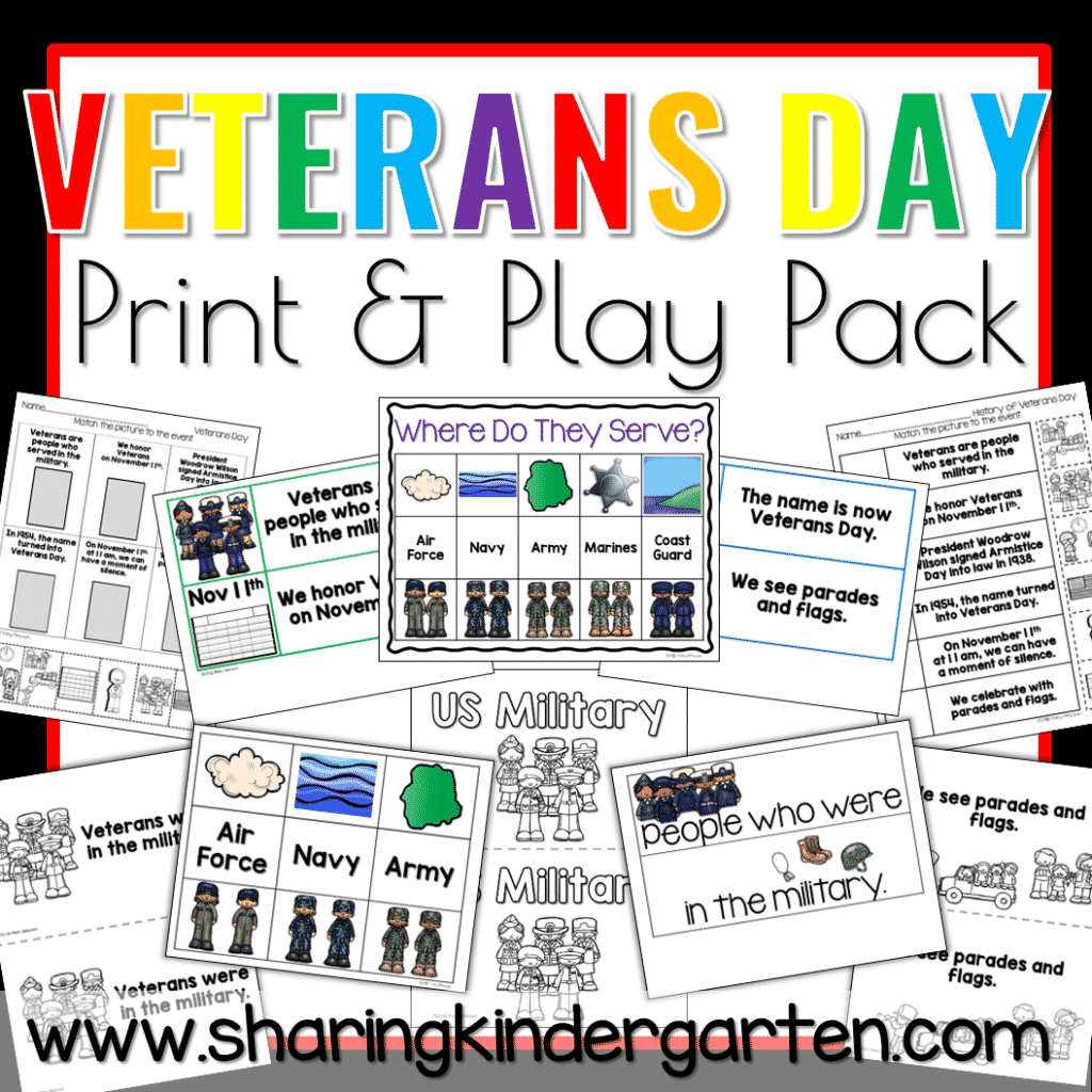 Veterans Day Printables and Activities